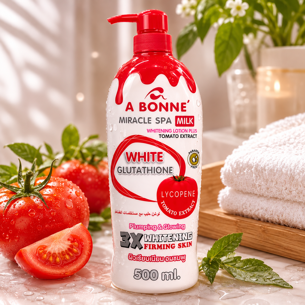 Abonne Miracle Spa Milk with Milk Glutathione and Tomato Extract