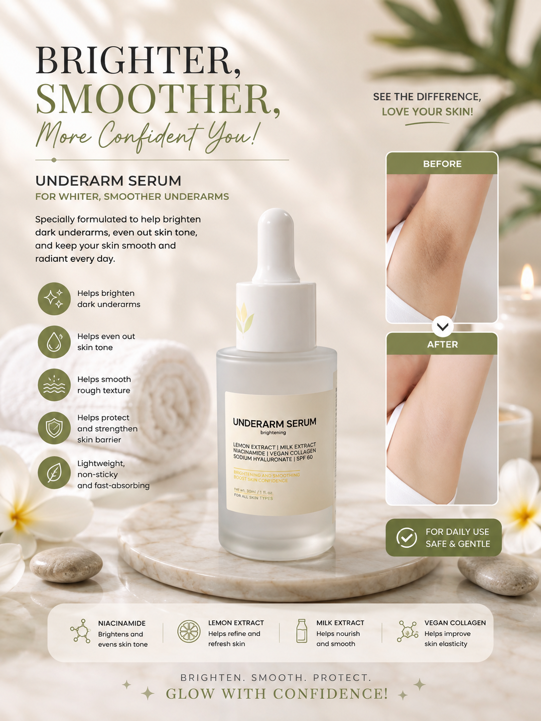 Catt and Co Underarm Whitening Serum