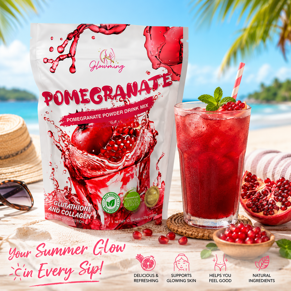 Glowming Pomegranate Juice 20's