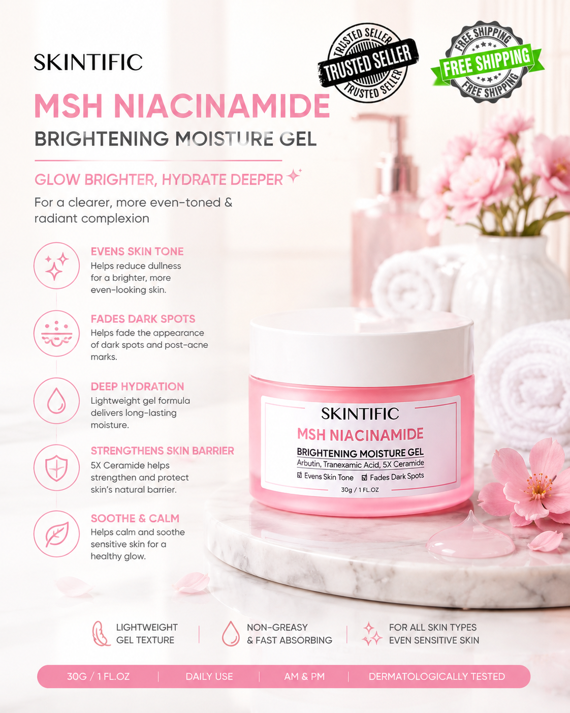 Skintific Niacinamide Brightening Moisturizer