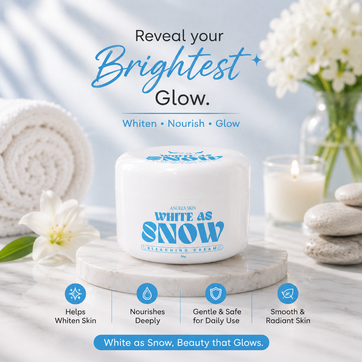 Angel's White As Snow Bleaching Cream